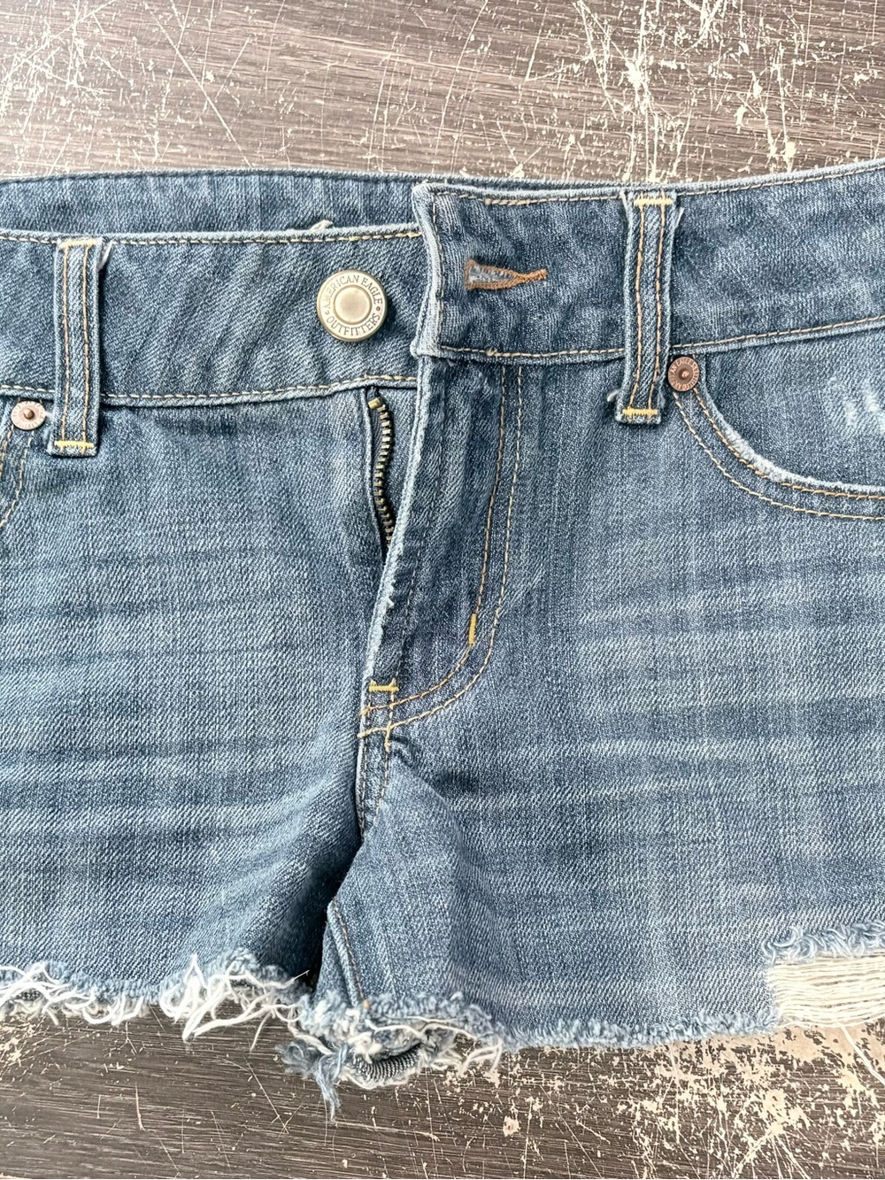 American Eagle Outfitters Light Blue Denim Jean Shorts